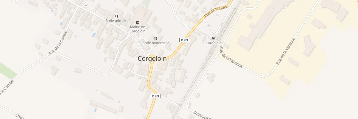Plan du 3 Rue de la Gare à Corgoloin