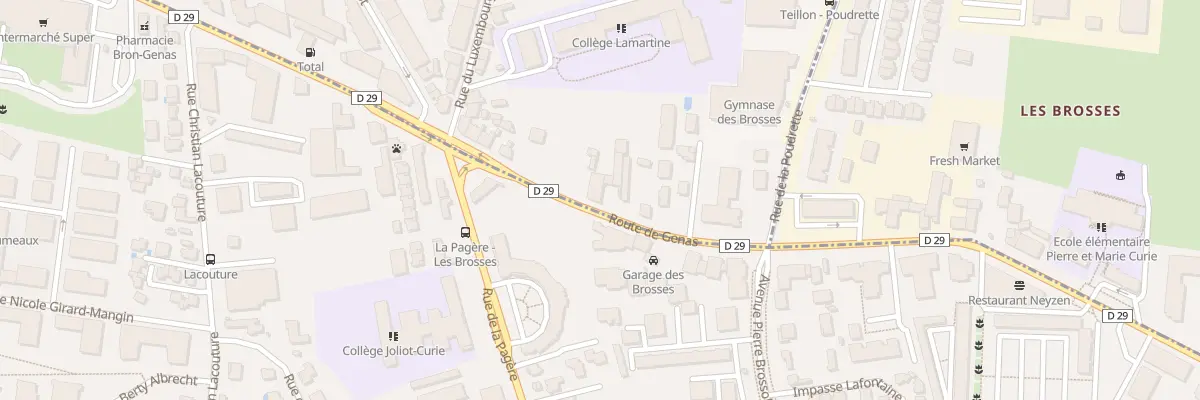 Plan du 293 Rte de Genas à Villeurbanne