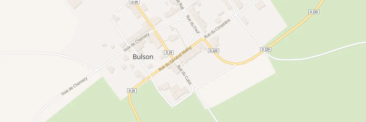 Plan du 5 Rue du General Mathy à Bulson