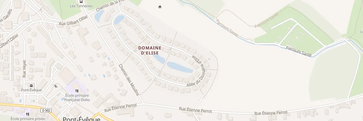 Plan du 70 All du Domaine d’Élise à Pont-Évêque