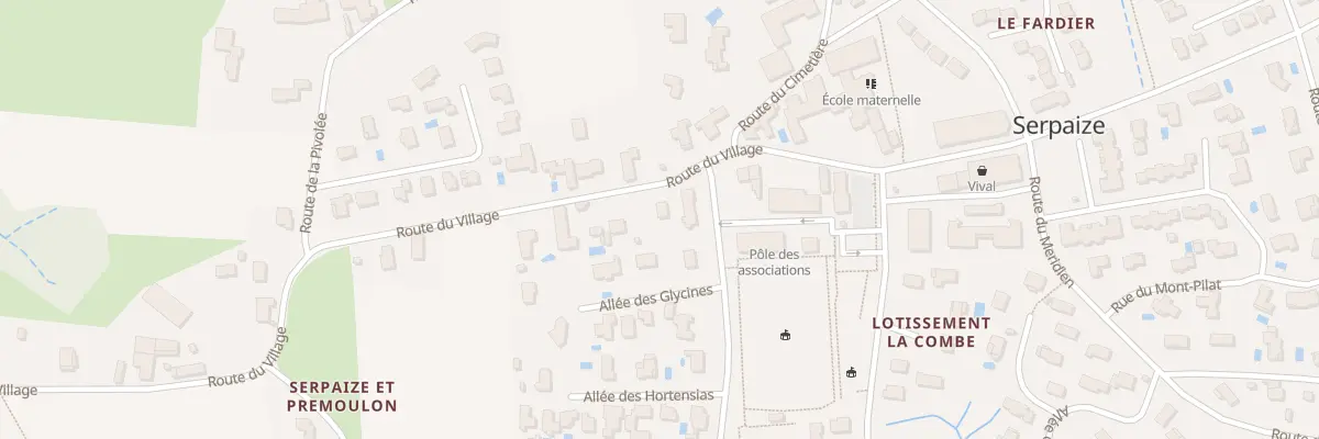 Plan du 5040 Rte du Village à Serpaize