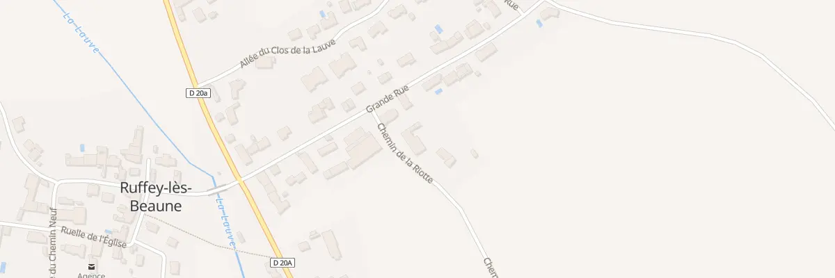 Plan du 1 Che de la Riotte à Ruffey-lès-Beaune