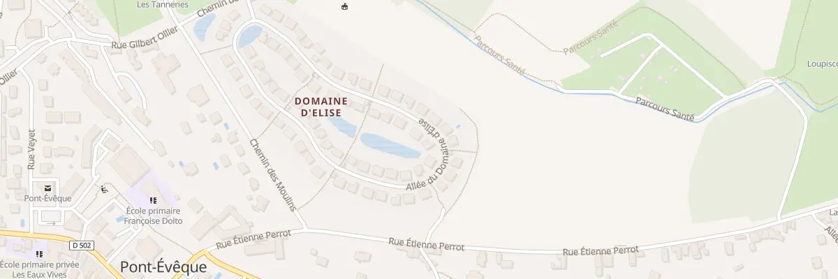Plan du 64 All du Domaine d’Élise à Pont-Évêque