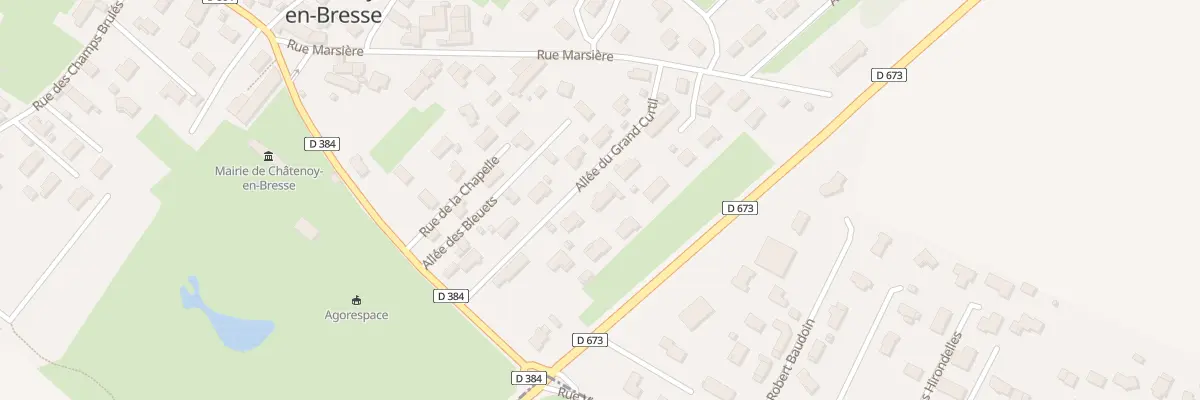 Plan du 6 All du Grand Curtil à Châtenoy-en-Bresse