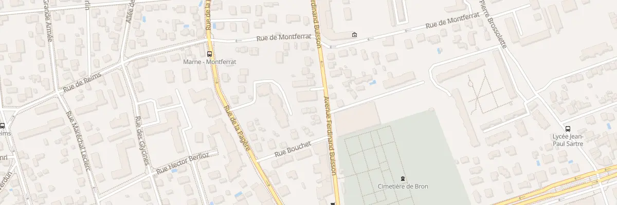 Plan du 64 Av Ferdinand Buisson à Bron