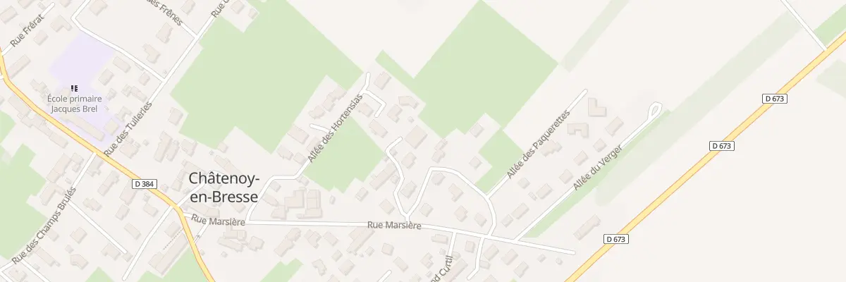 Plan du 3 All des Paquerettes à Châtenoy-en-Bresse
