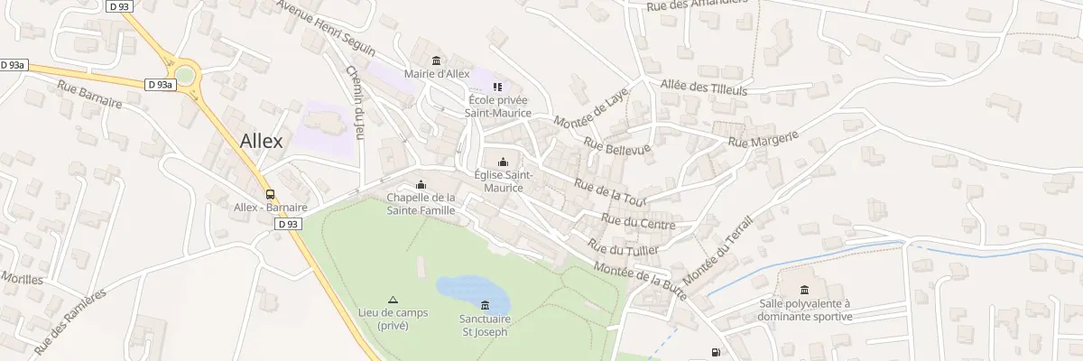 Plan du 4 Rue de la tour à Allex
