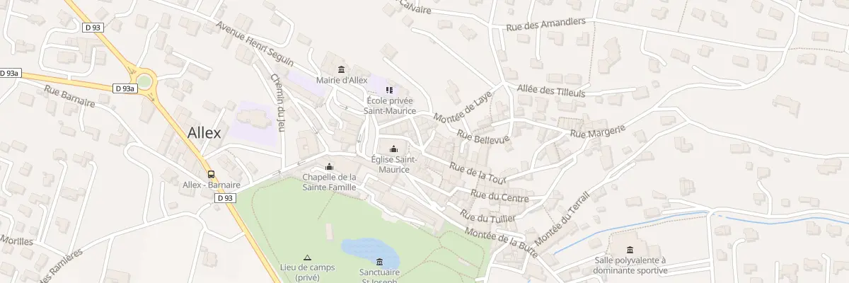 Plan du 5022 Le Village à Allex