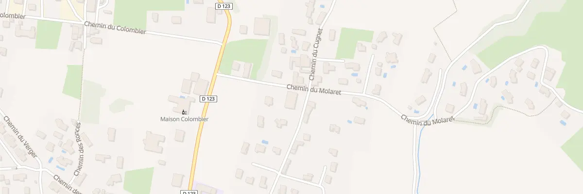 Plan du 114 Che du Molaret à Villette-de-Vienne