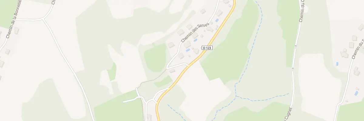 Plan du 353 Che des Serves à Villette-de-Vienne