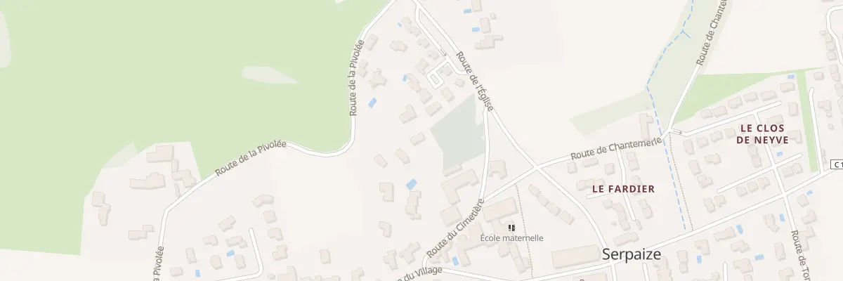Plan du 9999 Rte de la Pivolée à Serpaize