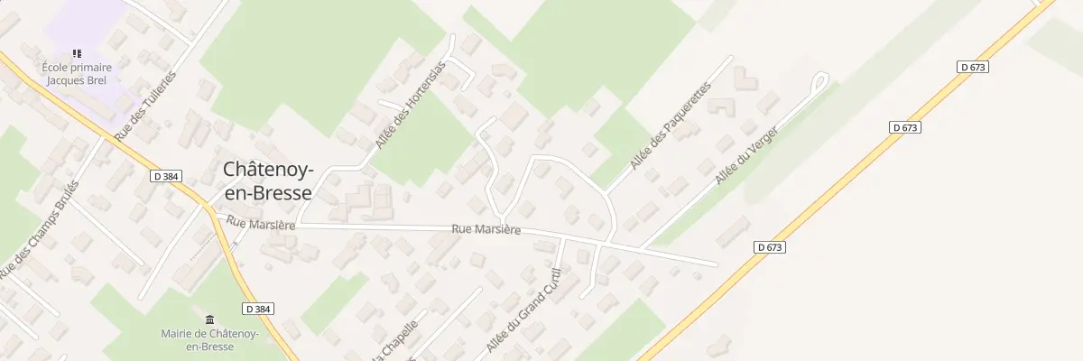 Plan du 2 All des Paquerettes à Châtenoy-en-Bresse