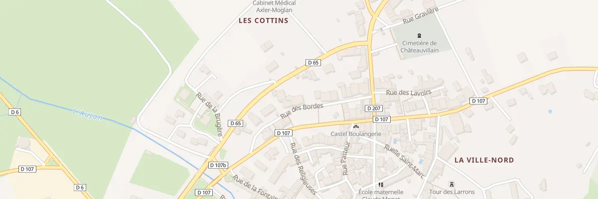 Plan du 14 Rue des Bordes à Châteauvillain