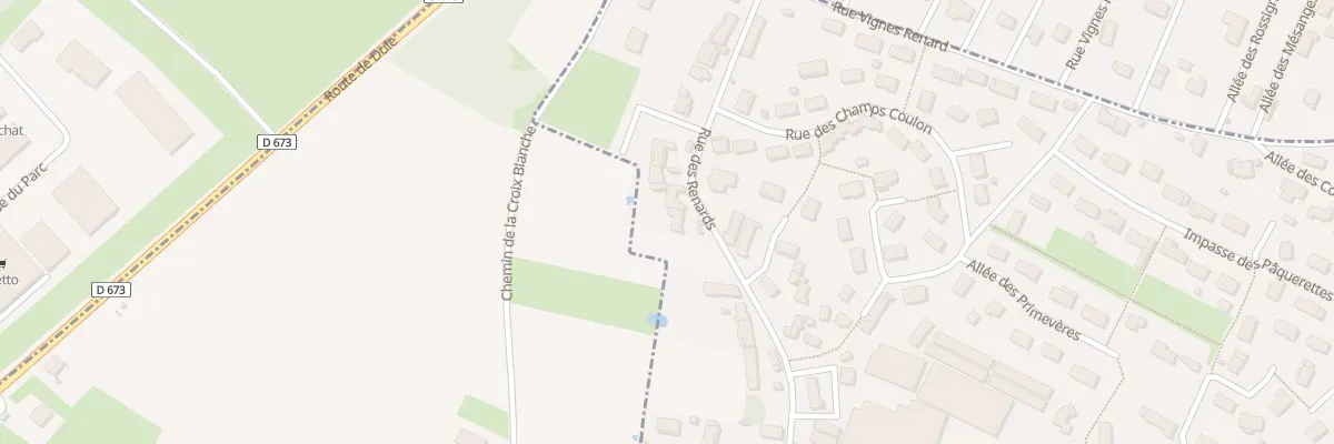 Plan du 13 Rue des Renards à Oslon