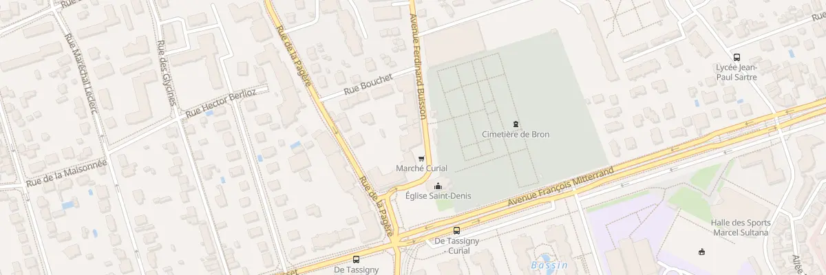 Plan du 74 Av Ferdinand Buisson à Bron