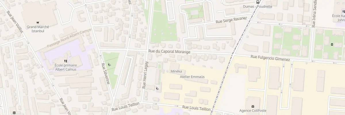 Plan du 10 Rue Caporal Morange à Villeurbanne