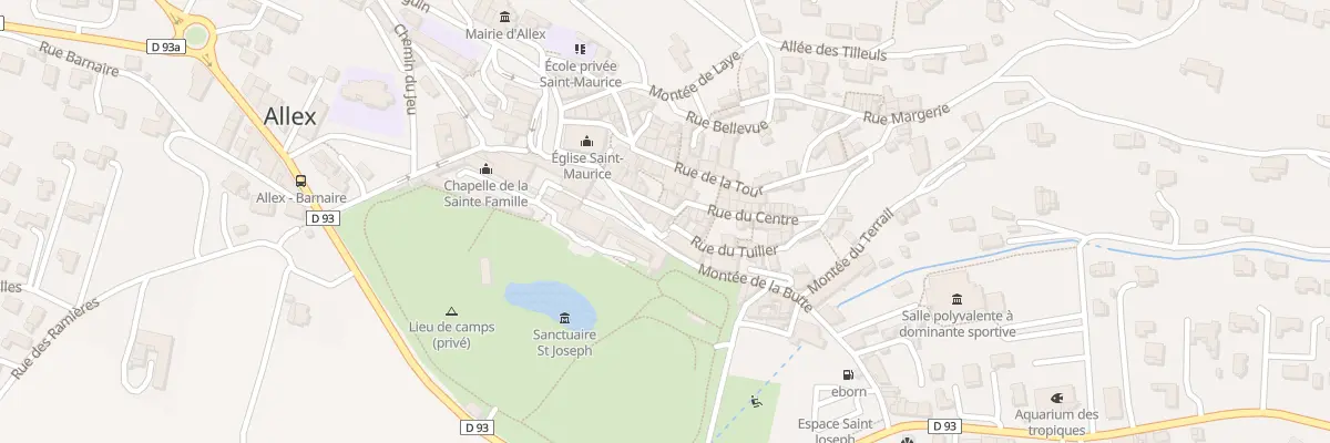 Plan du 10 Rue du centre à Allex