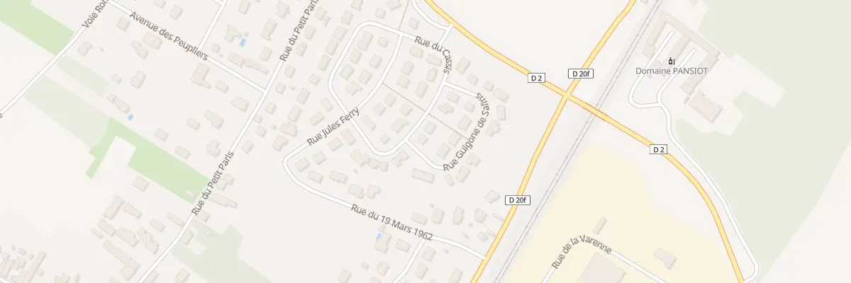 Plan du 8 Rue du Cassis à Corgoloin