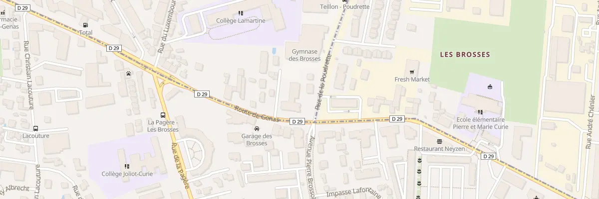 Plan du 299 Rte de Genas à Villeurbanne
