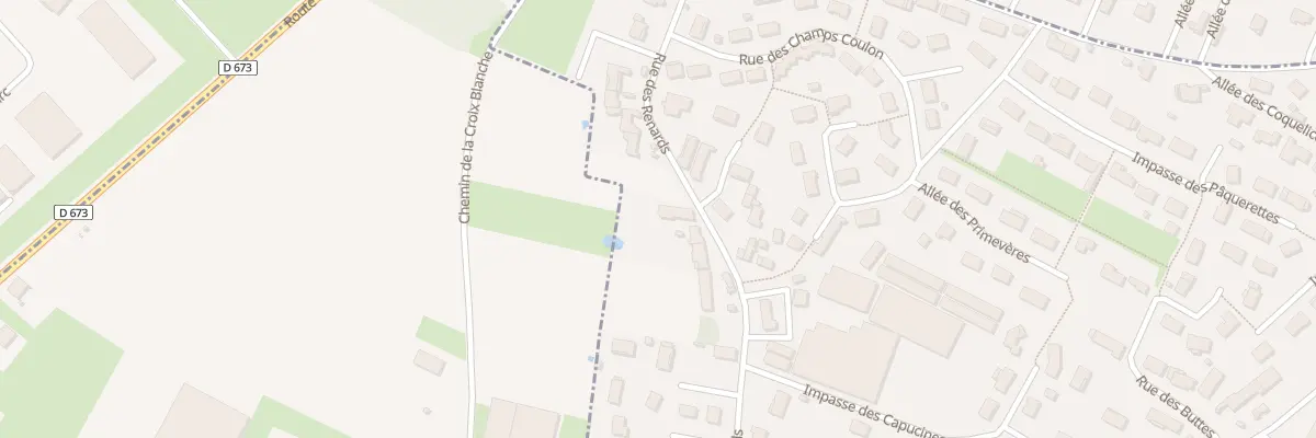 Plan du 11 Rue des Renards à Oslon