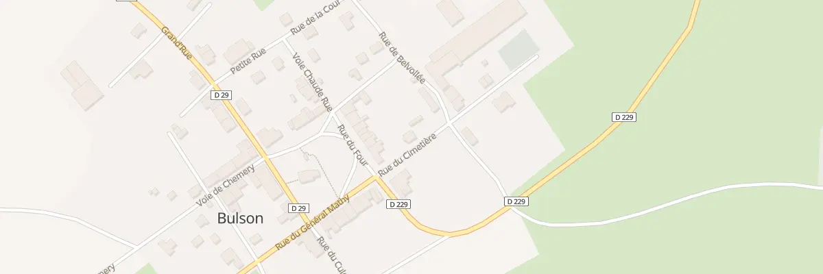 Plan du 2 Rue du Cimetiere à Bulson