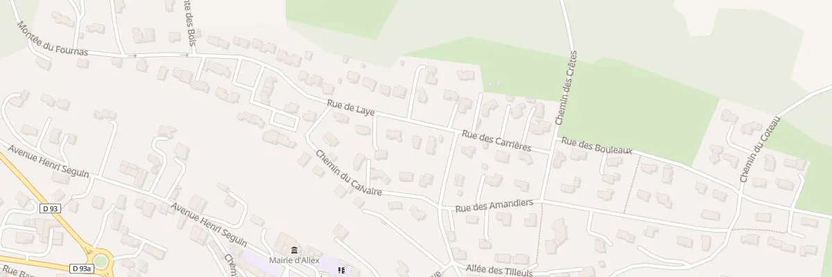 Plan du 5 Rue de laye à Allex