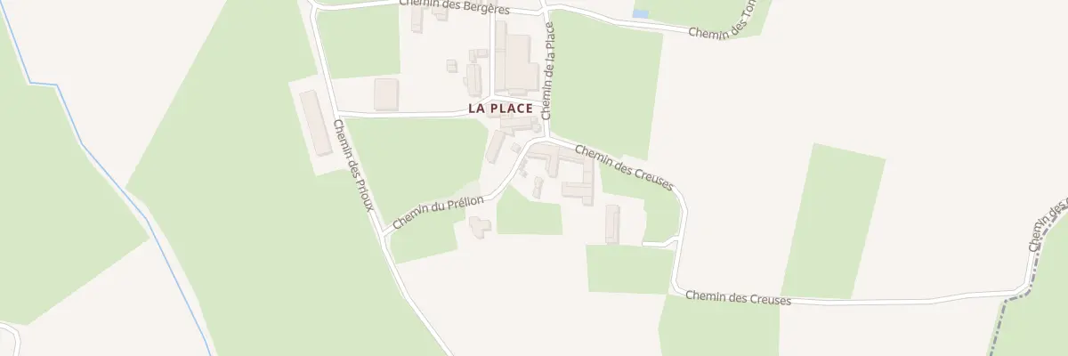 Plan du 14 Che des Creuses à Laiz
