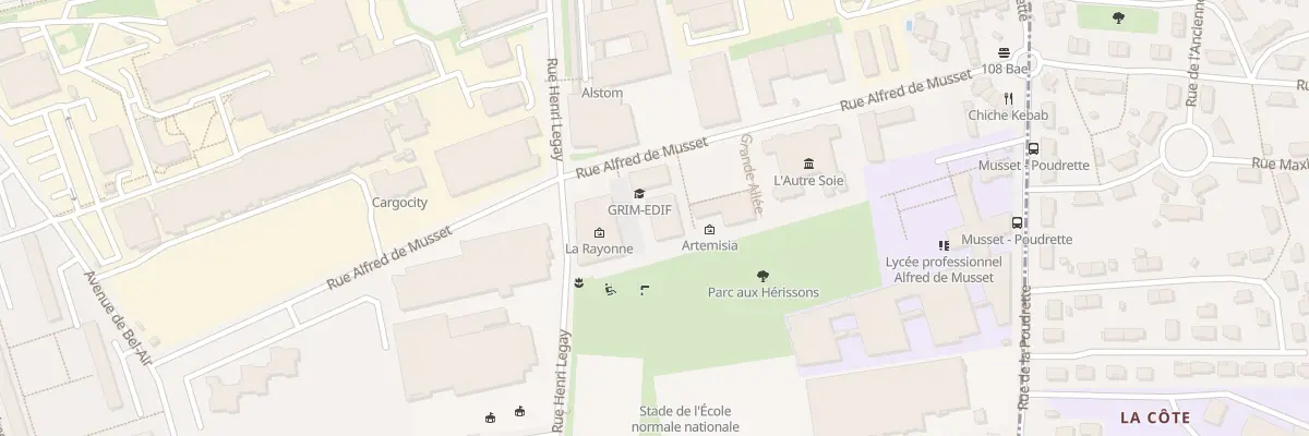 Plan du 22B Rue Alfred de Musset à Villeurbanne