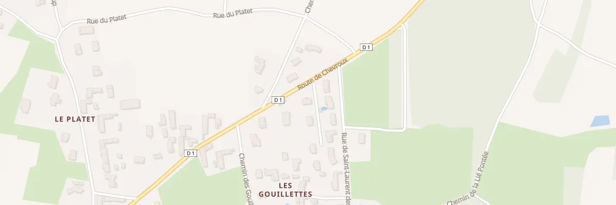 Plan du 938 Rte de Chevroux à Manziat