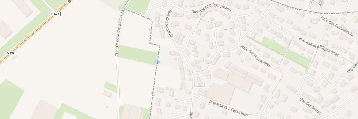 Plan du 9 Rue des Renards à Oslon