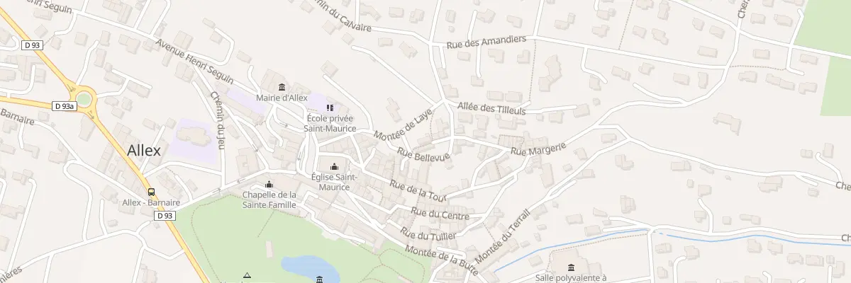 Plan du 5037 Le Village à Allex