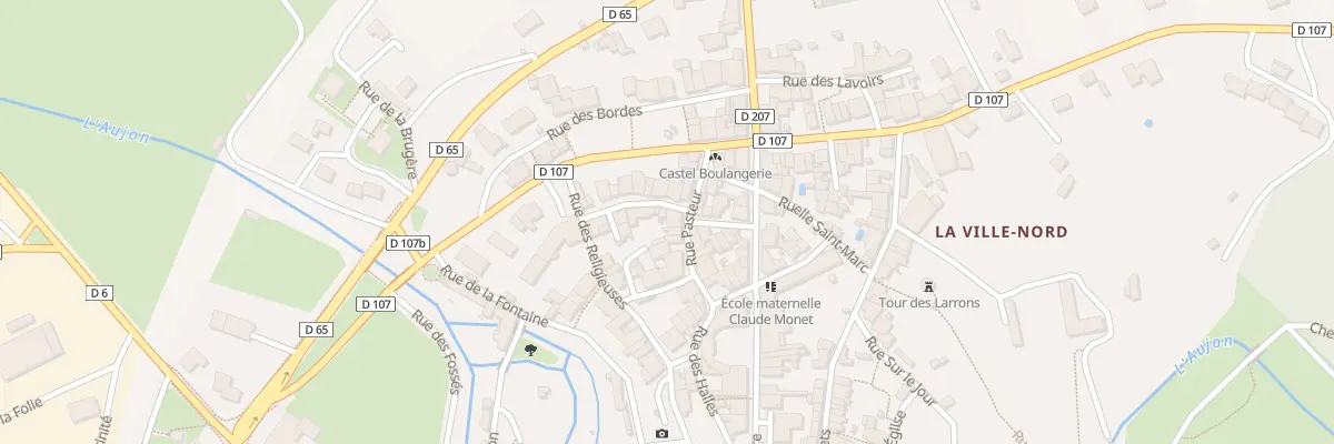 Plan du 6 Rue Pasteur à Châteauvillain