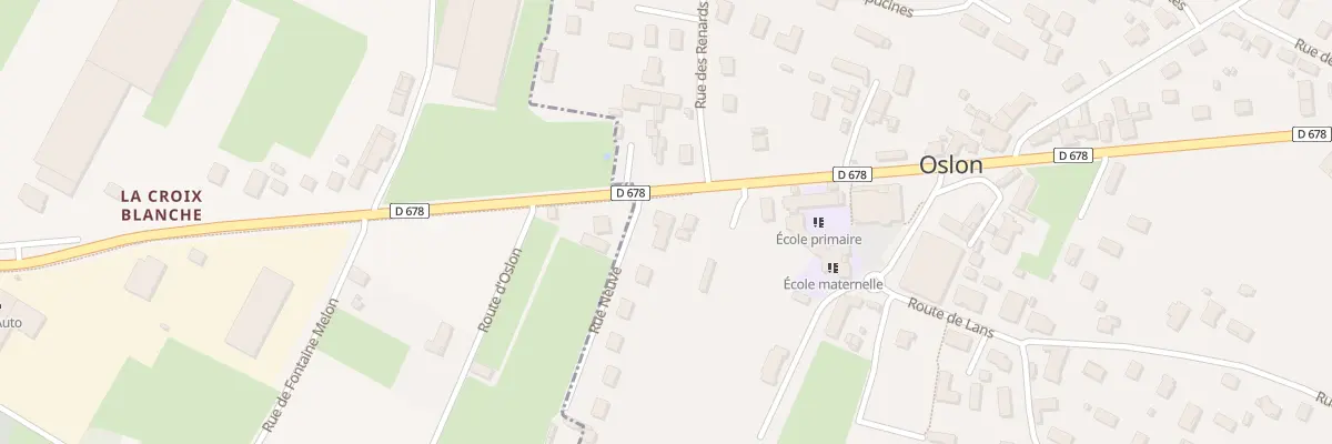 Plan du 2 Rte de St Germain du Bois à Oslon