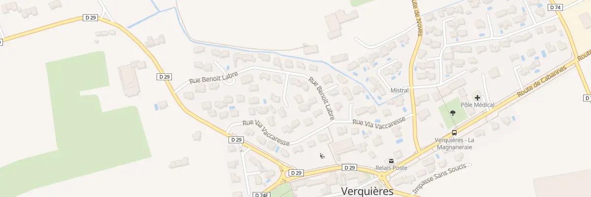 Plan du 25 Lot La Source à Verquières