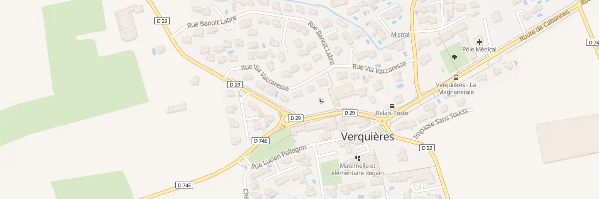 Plan du 1 Lot La Source à Verquières