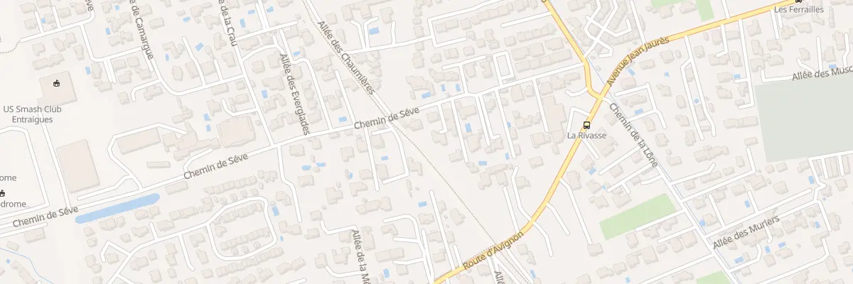 Plan du 5283F Che de Seve à Entraigues-sur-la-Sorgue