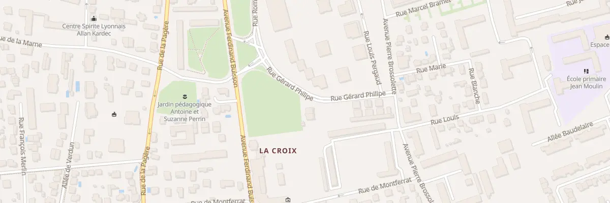 Plan du 13 Rue Gérard Philipe à Bron