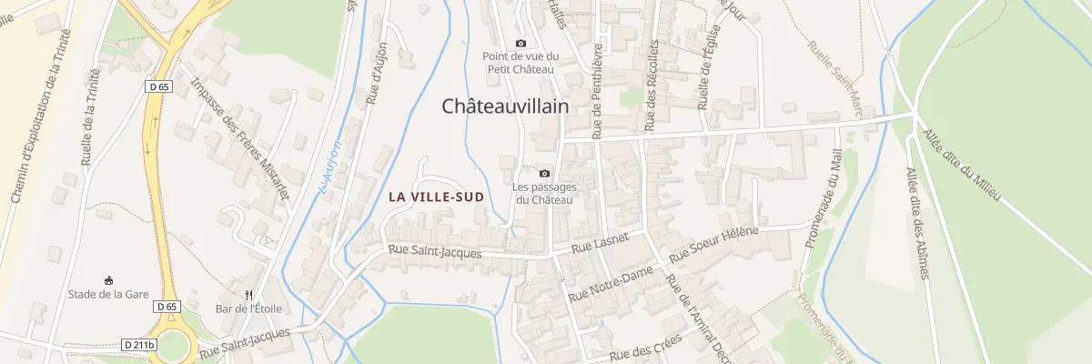 Plan du 11 Rue du Duc de Vitry à Châteauvillain