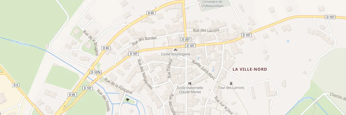 Plan du 3 Rue Pasteur à Châteauvillain