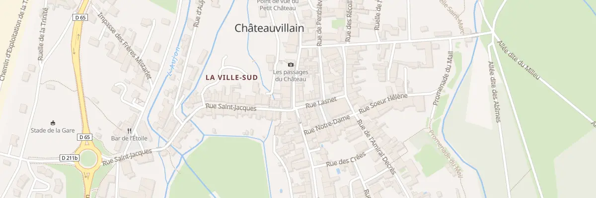Plan du 2 Rue du Duc de Vitry à Châteauvillain