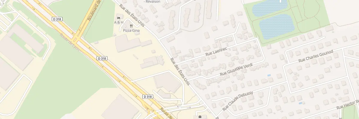 Plan du 62 Rue des Etats Unis à Saint-Priest