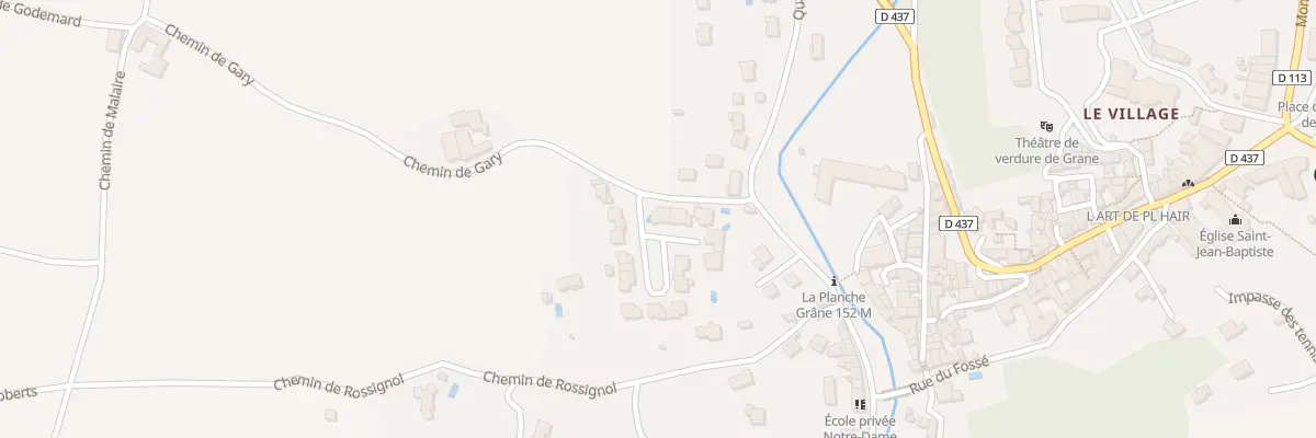 Plan du 5487 Le Village à Grane