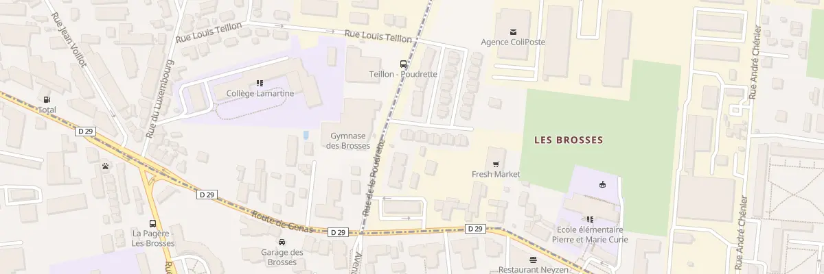Plan du 4 Rue Pierre et Marie Curie à Vaulx-en-Velin