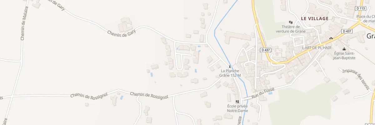 Plan du 5471 Le Village à Grane