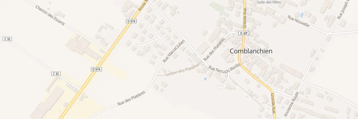 Plan du 3 Rue Marcel Julien à Comblanchien
