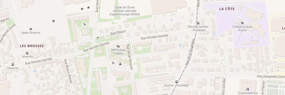 Plan du 92 Rue Nicolas Garnier à Villeurbanne