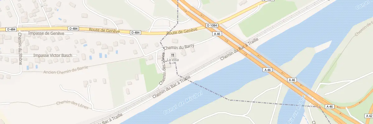 Plan du 13 Che du Barry à Neyron