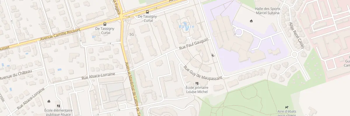 Plan du 48 Av Mal de Lattre de Tassigny à Bron