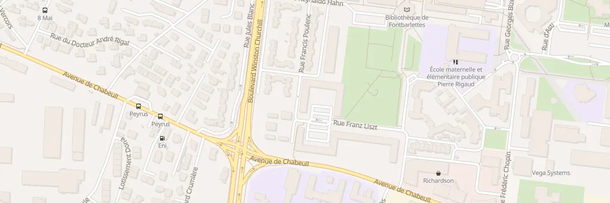 Plan du 9 Rue Franz Liszt à Romans-sur-Isère