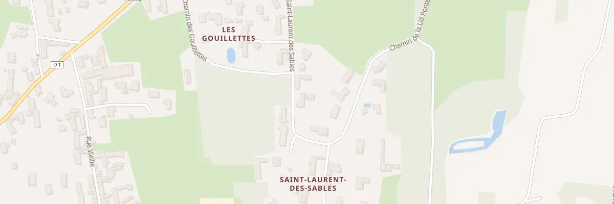 Plan du 313 Rue de St Laurent des Sables à Manziat